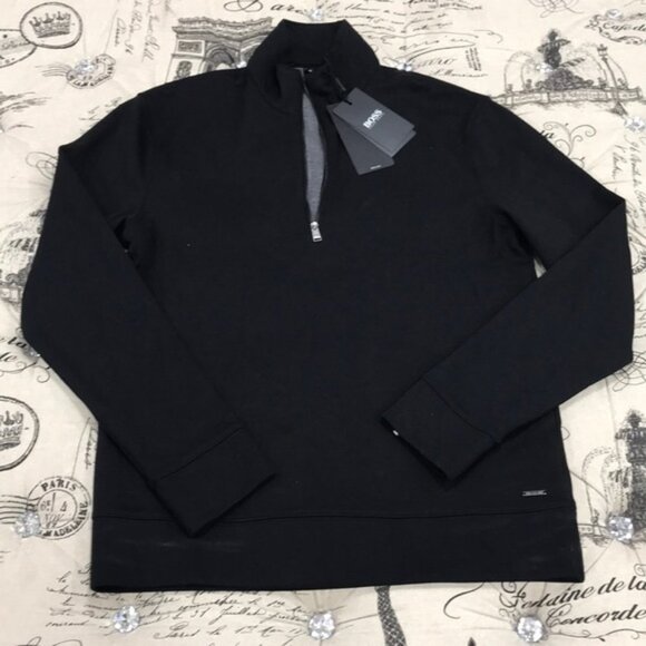 HUGO BOSS Siegal 07 Quarter Zip Sweat Top - Picture 2 of 4